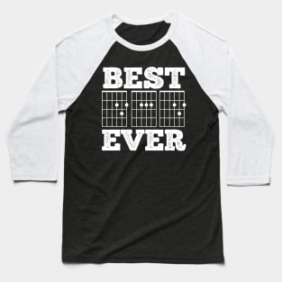 Best Dad Ever Guitar Chords Baseball T-Shirt